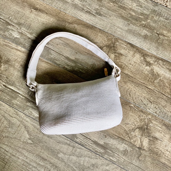 Talbots White Jute Handbag - Picture 1 of 13